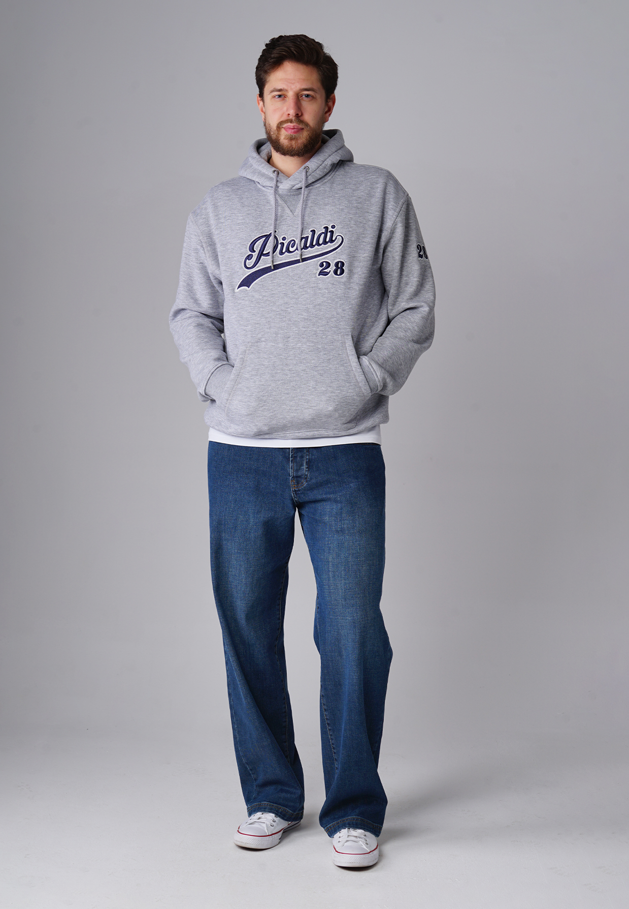Picaldi Zicco 474 Torzen Herrenjeans - Baggy Fit mit Straight Leg in Urban Indigo Stone