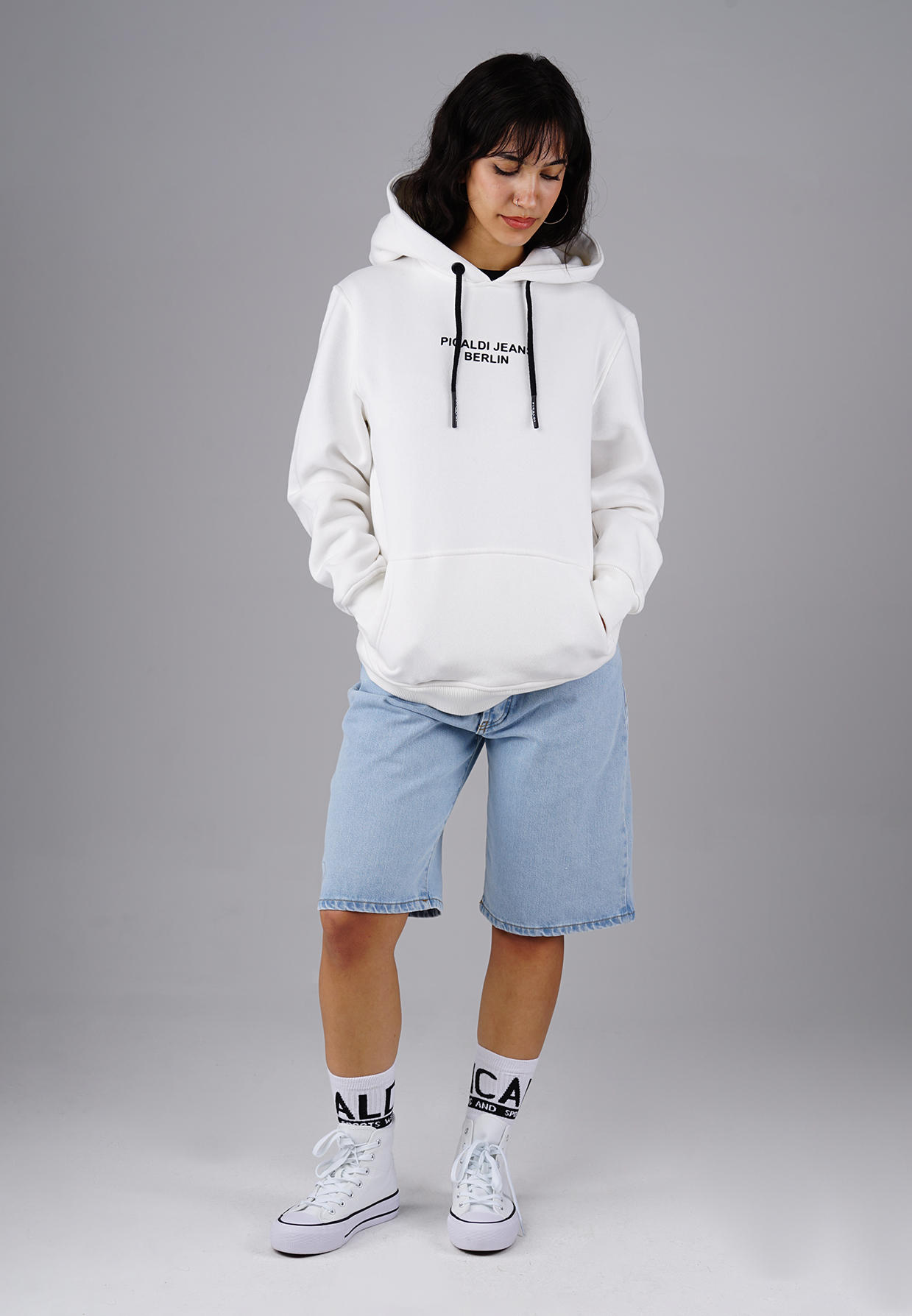 Picaldi Damen Kapuzenpullover Berlin Ecru XXL