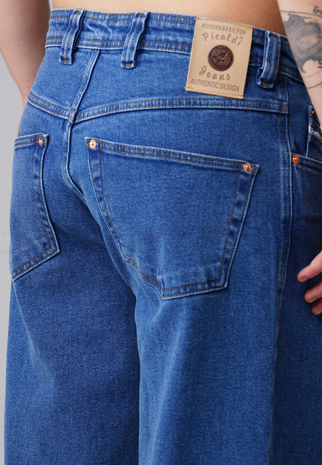 Picaldi Zicco 472 Ares Herrenjeans – Relaxed-Karottenschnitt in Echtblau