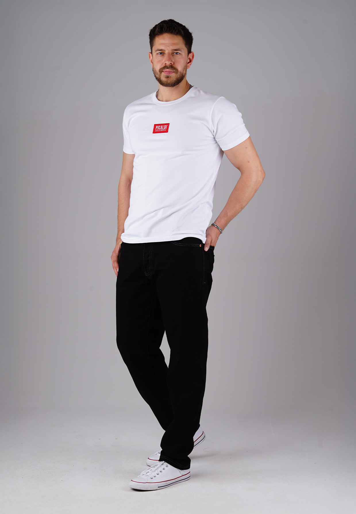 Picaldi Herren Jeans Zicco 473 Platin Black Regular Tapered Fit Pure Black